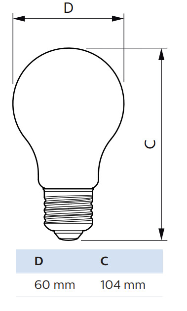 philips Led-lampa sceneswitch e27 cct 806lm 60w=7.5w a60 fr