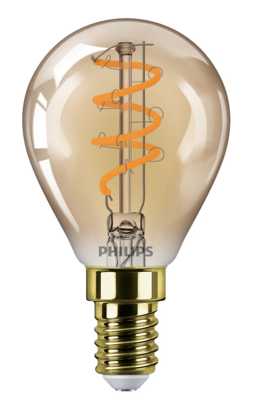 philips Led lamp master value e14 818 136lm 15=2.6w p45 gold