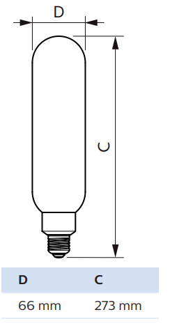 philips Led lamp classic-giant e27 818 470lm 40=7w t65 gold