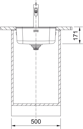 franke Recessed sink franke srx 210-40 tl stainless