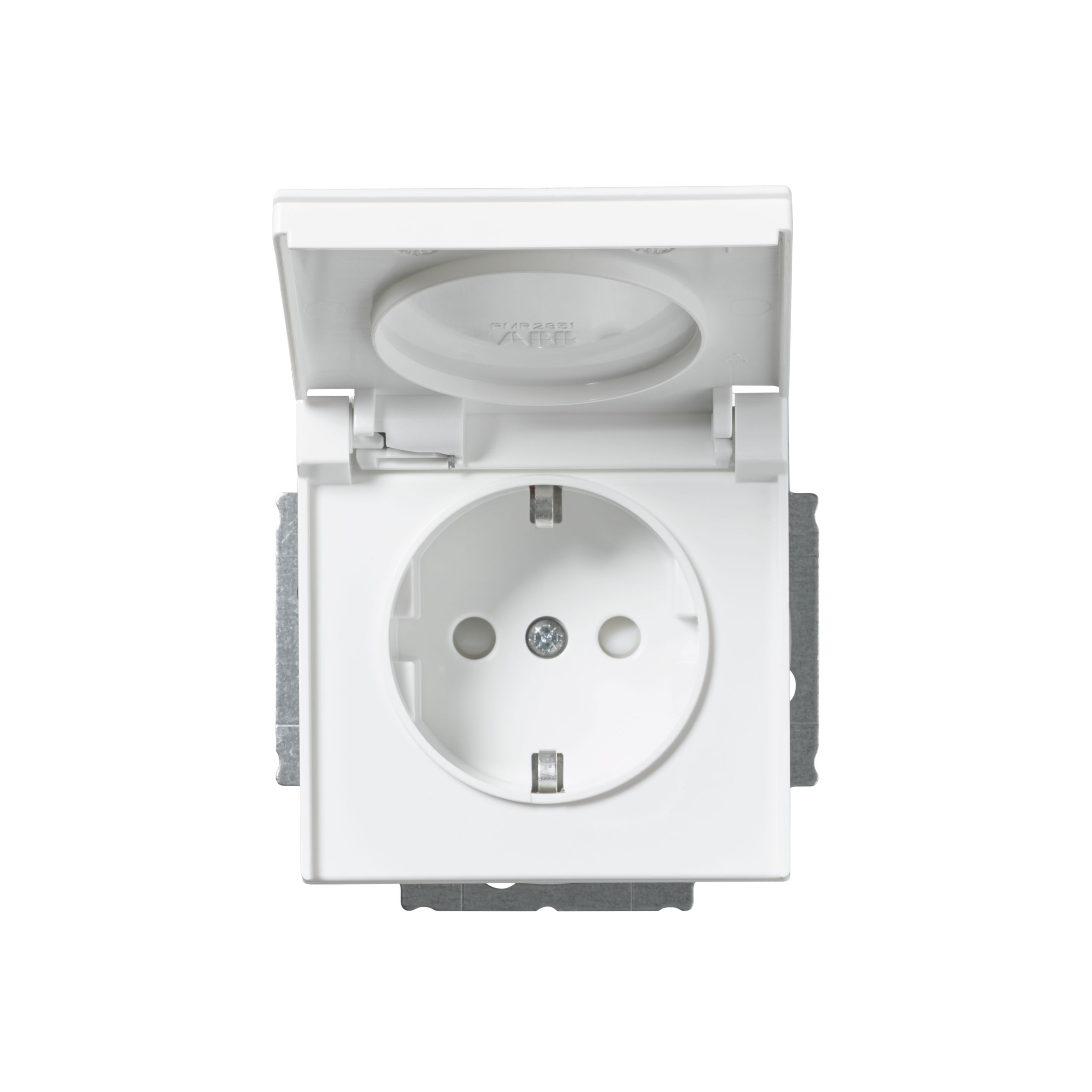 1-GANG SOCKET OUTLET IP44 IMPRESSIVO 20EK-84P WHITE