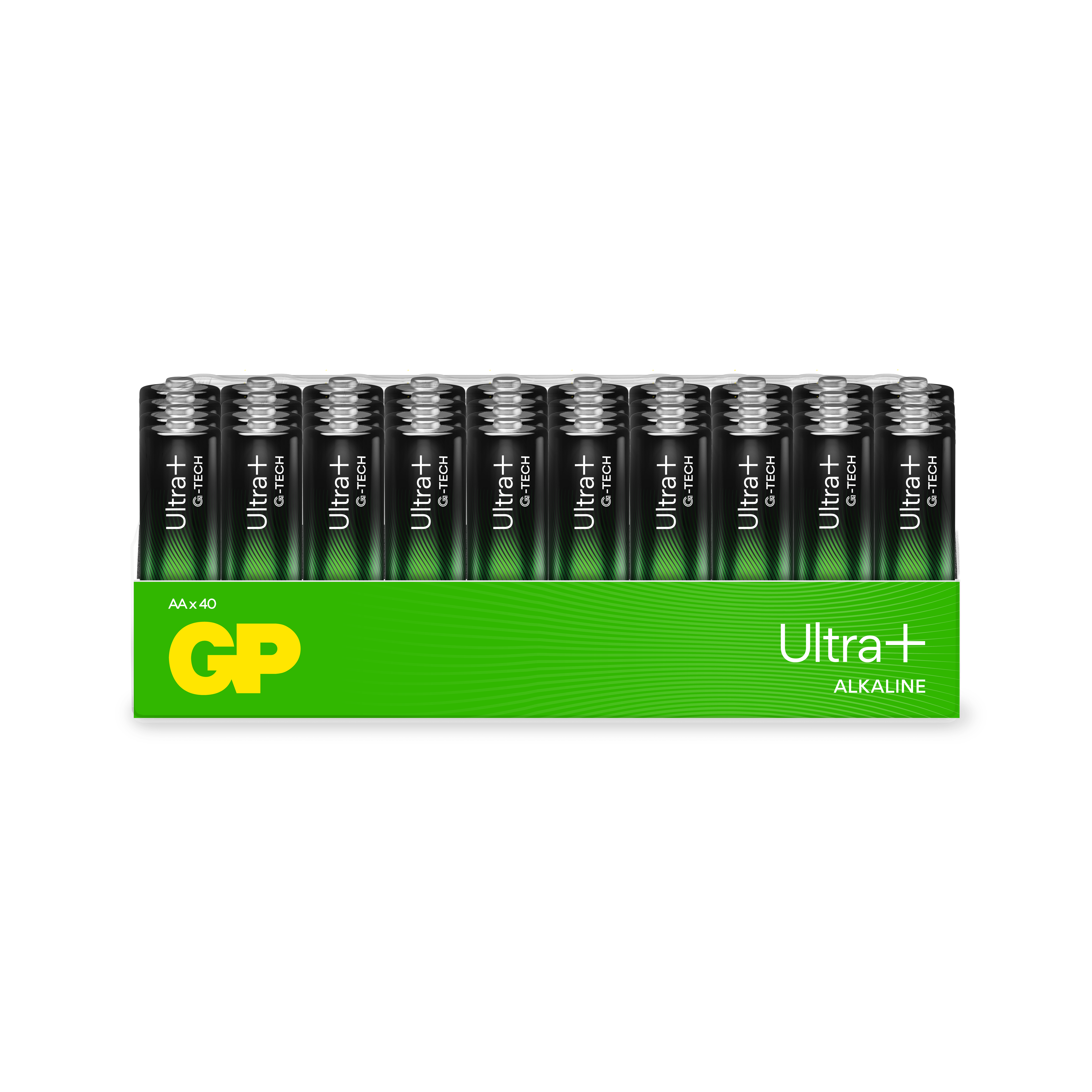 GP ULTRA PLUS AA-BATTERI 40-PAKK 15AUP/LR6