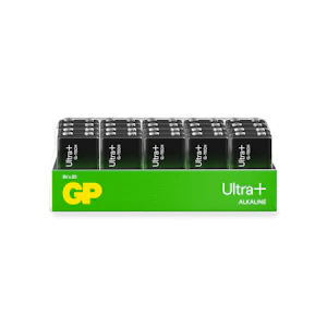 gpbm nordic Gp ultra plus 9v-batteri 20-pakk 1604aup/lr6lf22