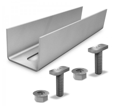 PV BRACKET K2 SOLID RAIL CONNECTOR