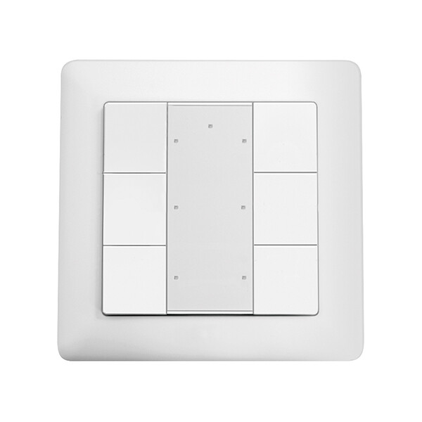 DIMMER PUSH BUTTON X6 DALI-2 WH