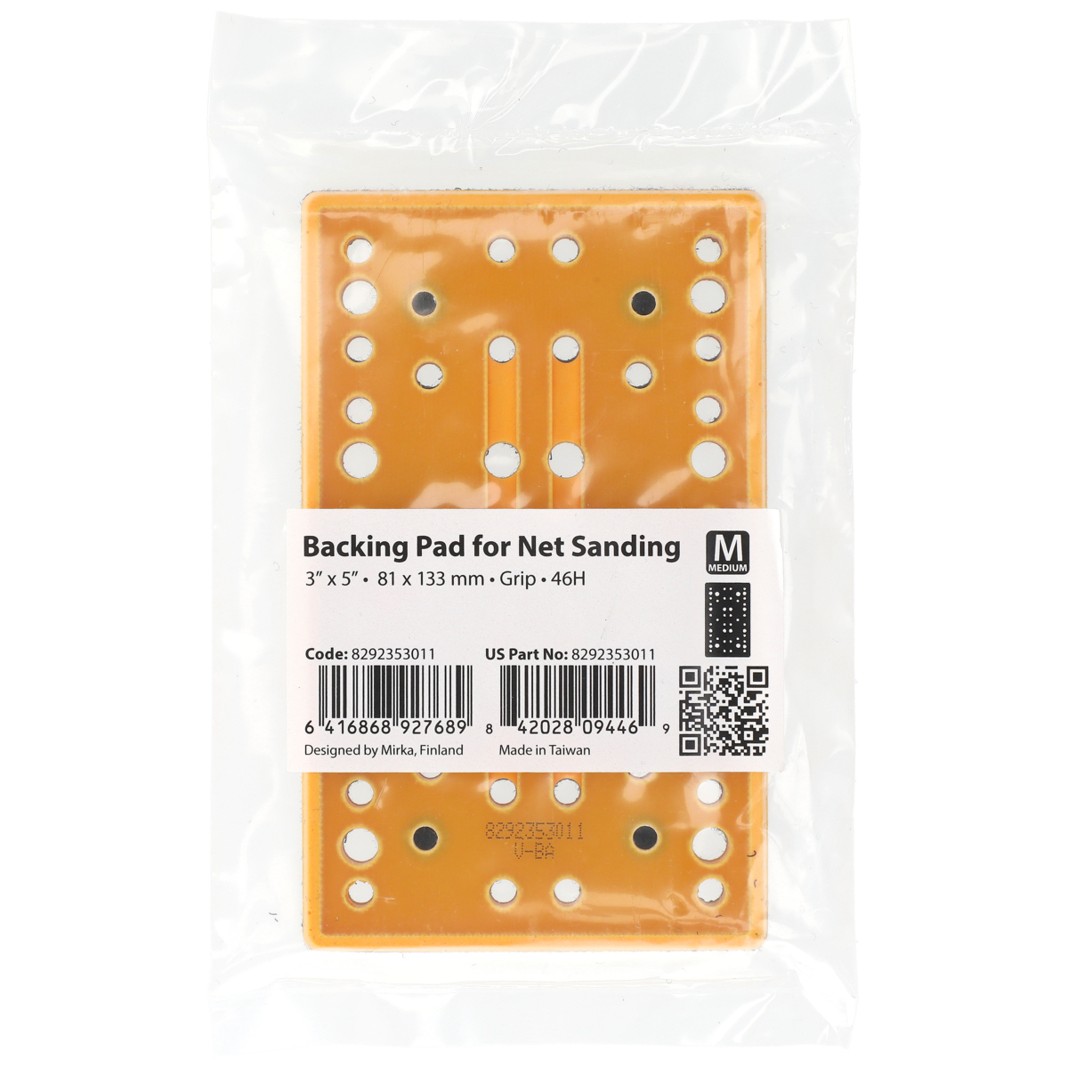 mirka Backing pad mirka net 81x133mm grip 46h medium
