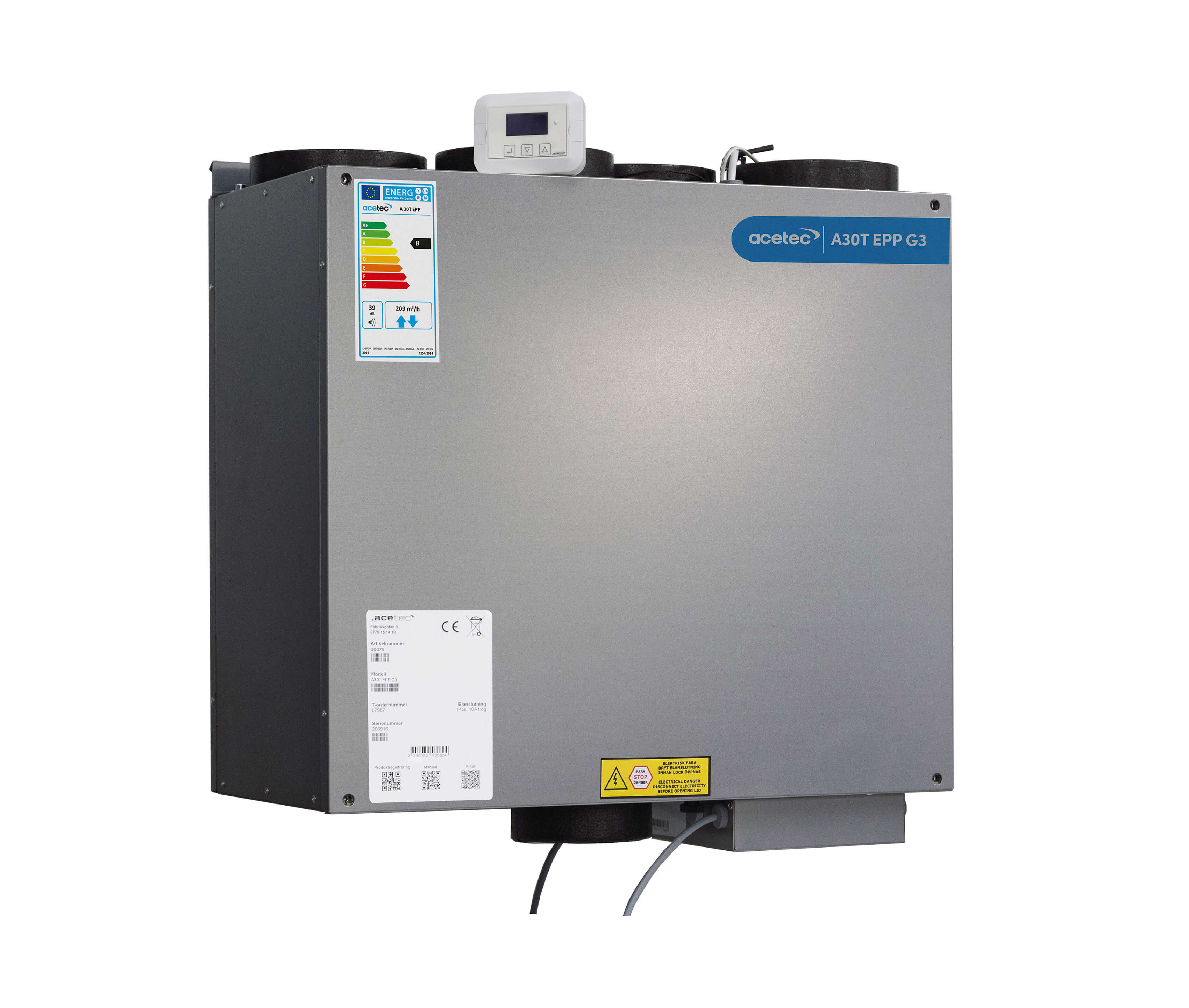 VENTILATSIOONISEADE EVOAIR A30T EPP EVOCONTROL MPO G3