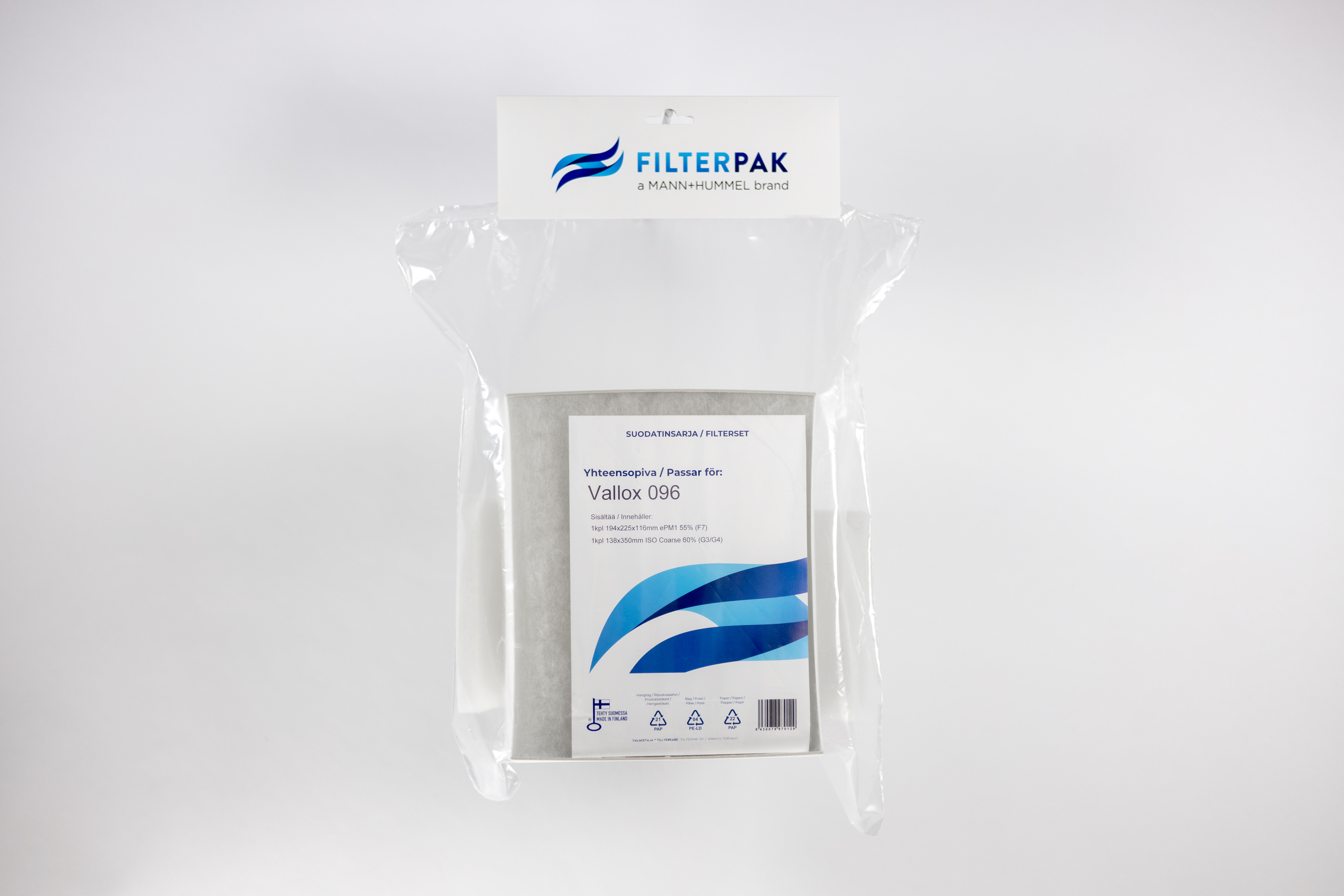 FILTER PACK FILTERPAK VALLOX 096 NRO 27