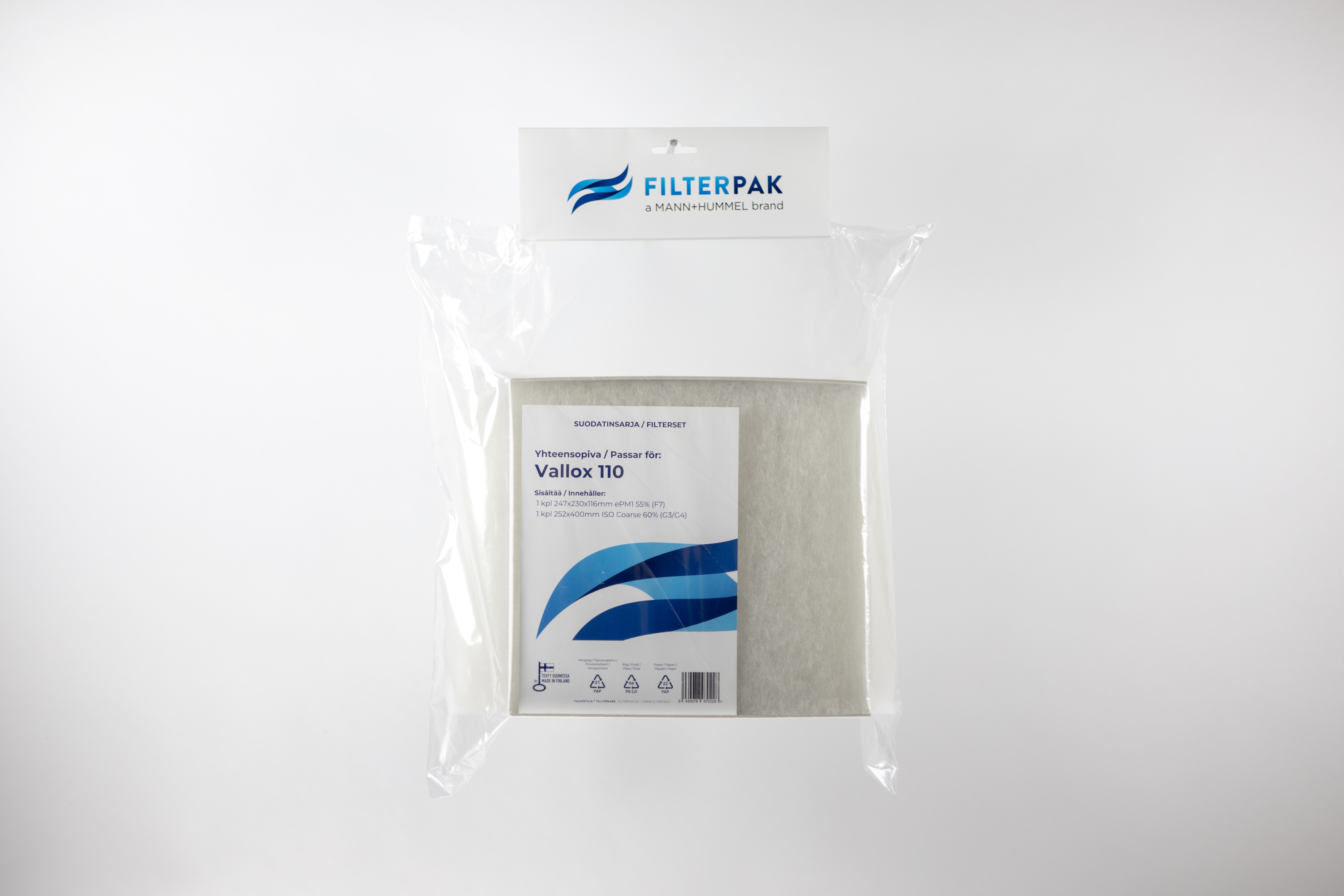 FILTER PACK FILTERPAK VALLOX 110 NRO 22