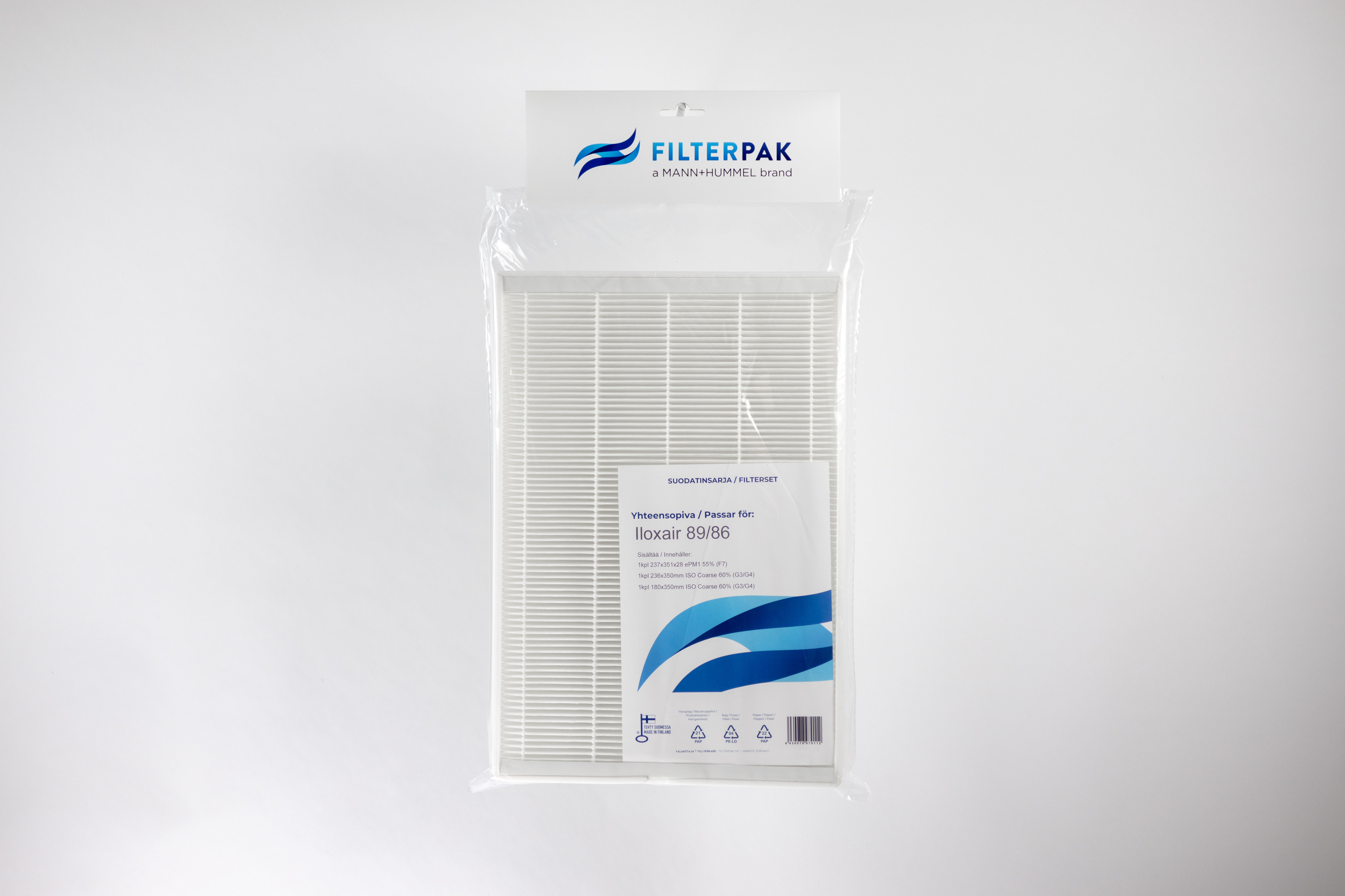 SUODATINPAKKAUS FILTERPAK ILOXAIR 89/86