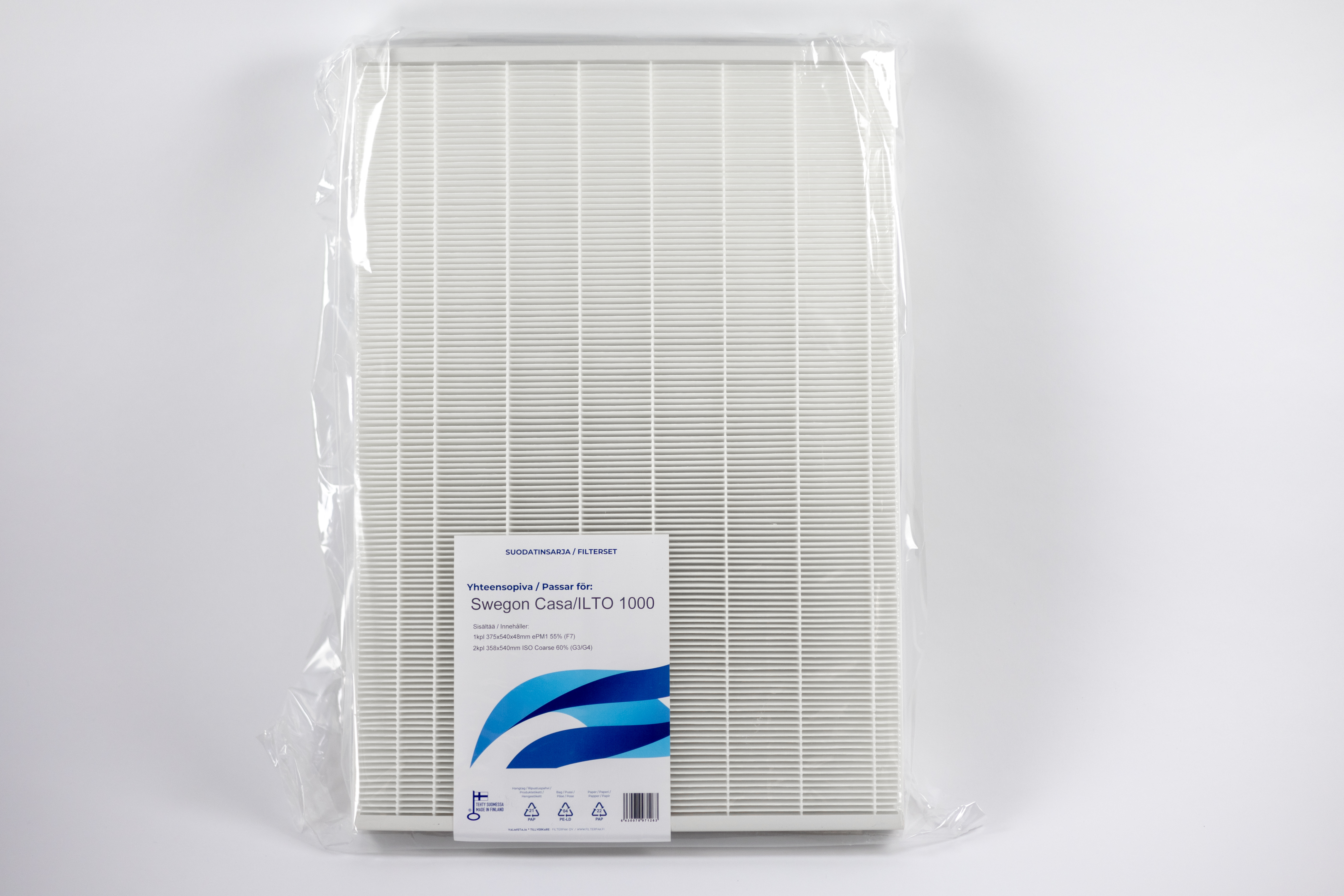 SUODATINPAKKAUS FILTERPAK SWEGON CASA/ILTO 1000