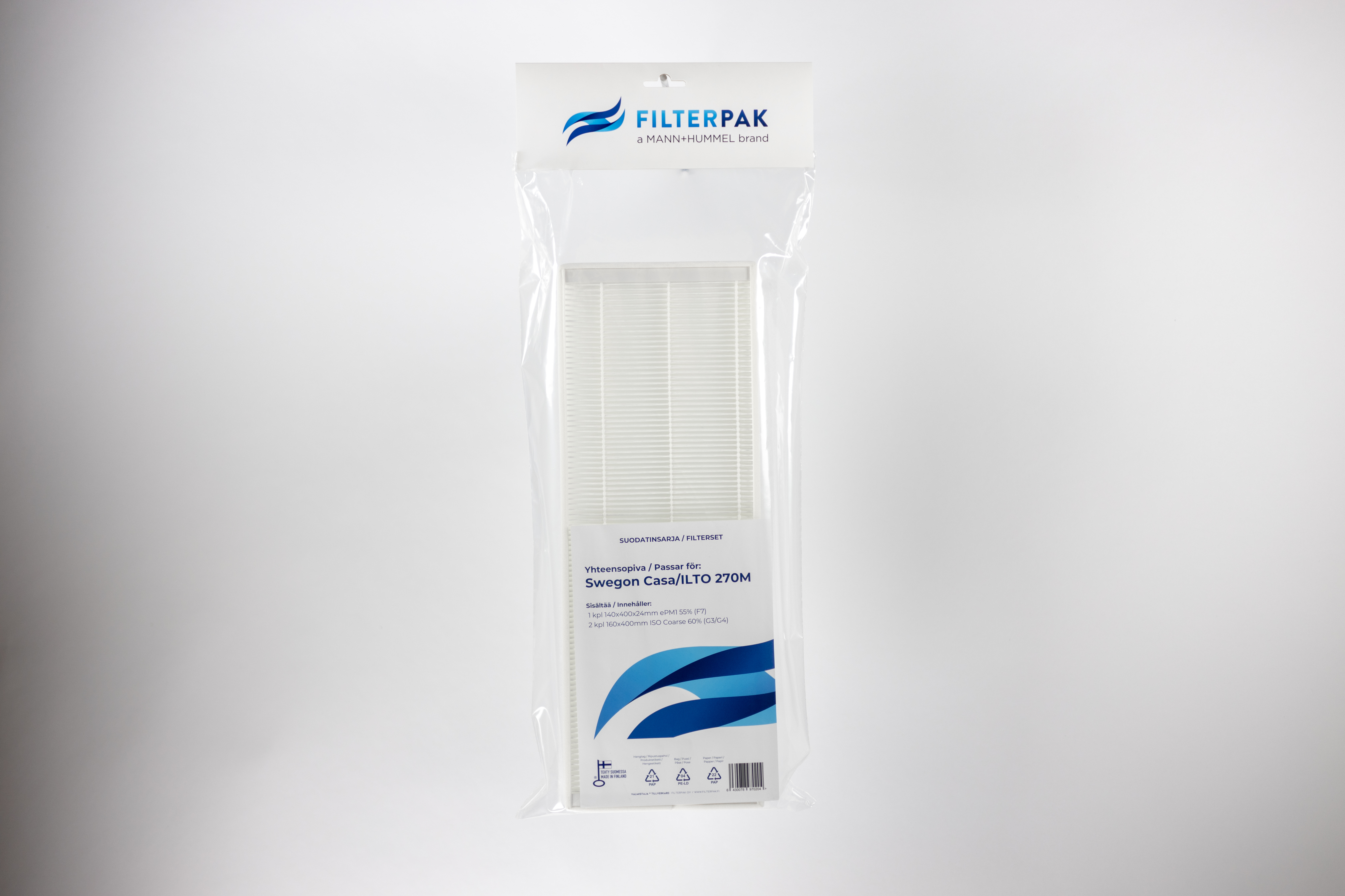 FILTER PACK FILTERPAK SWEGON CASA/ILTO 270M