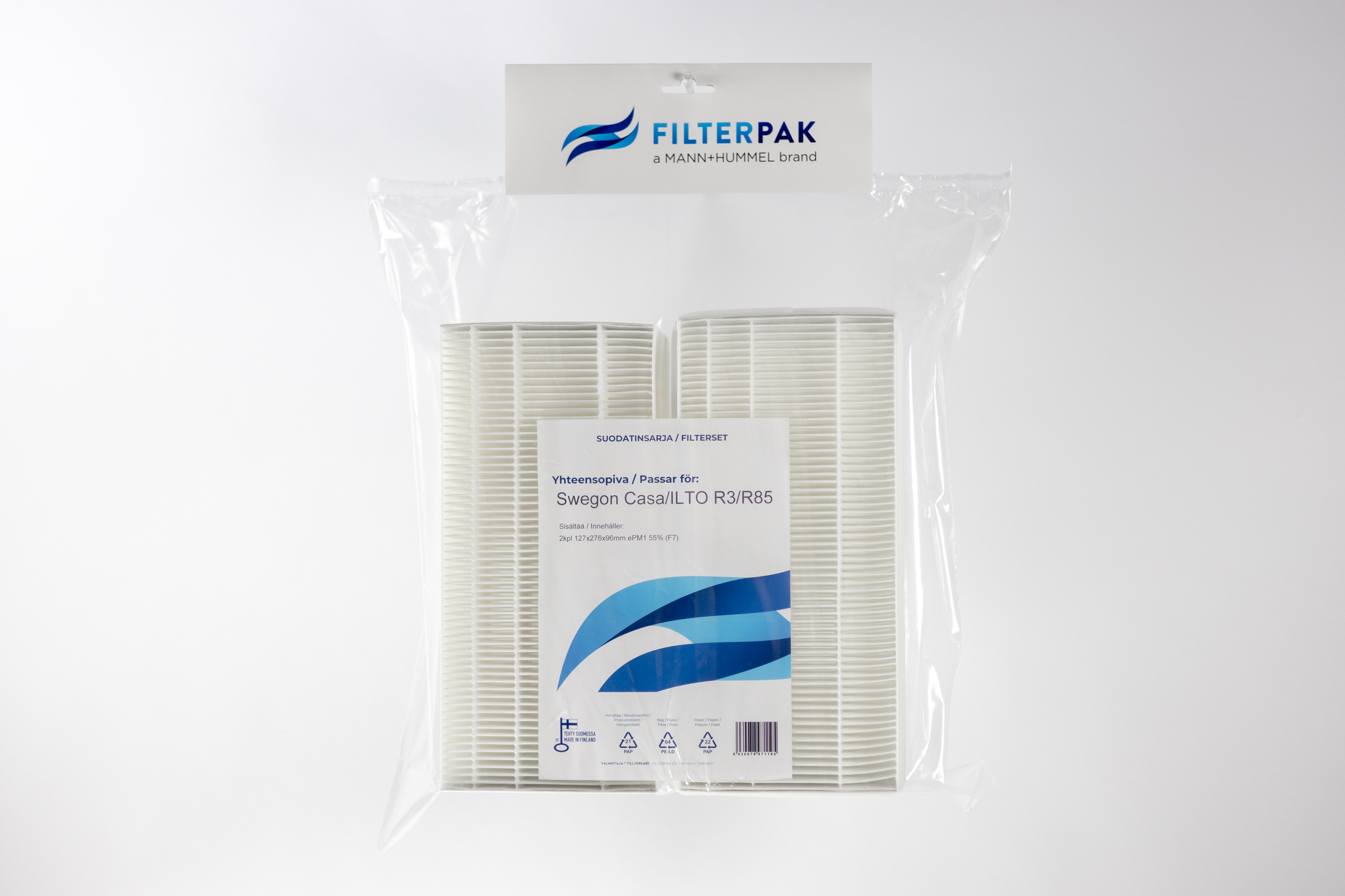 SUODATINPAKKAUS FILTERPAK SWEGON CASA/ILTO R3/R85