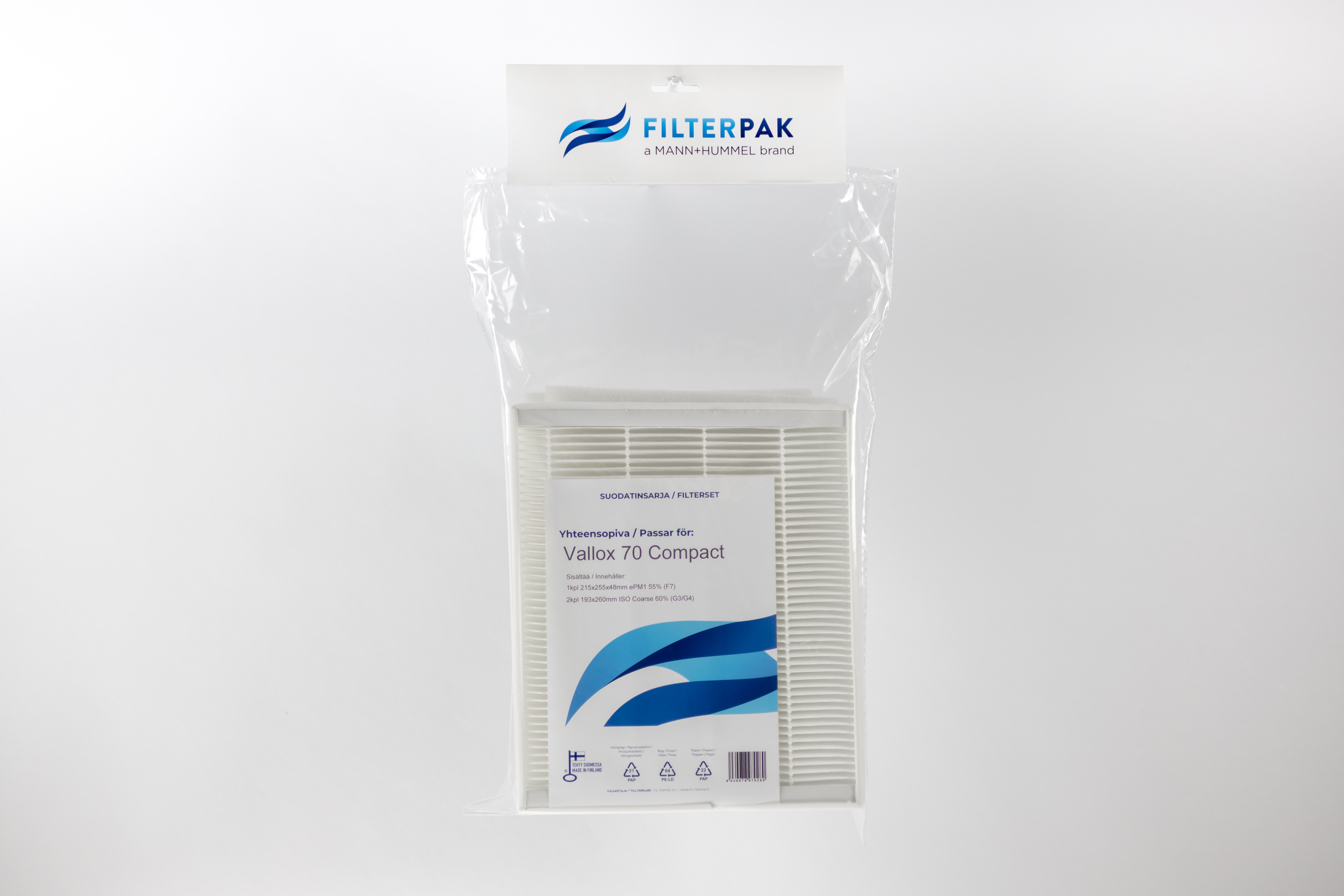 SUODATINPAKKAUS FILTERPAK VALLOX 70 COMPACT NRO 15