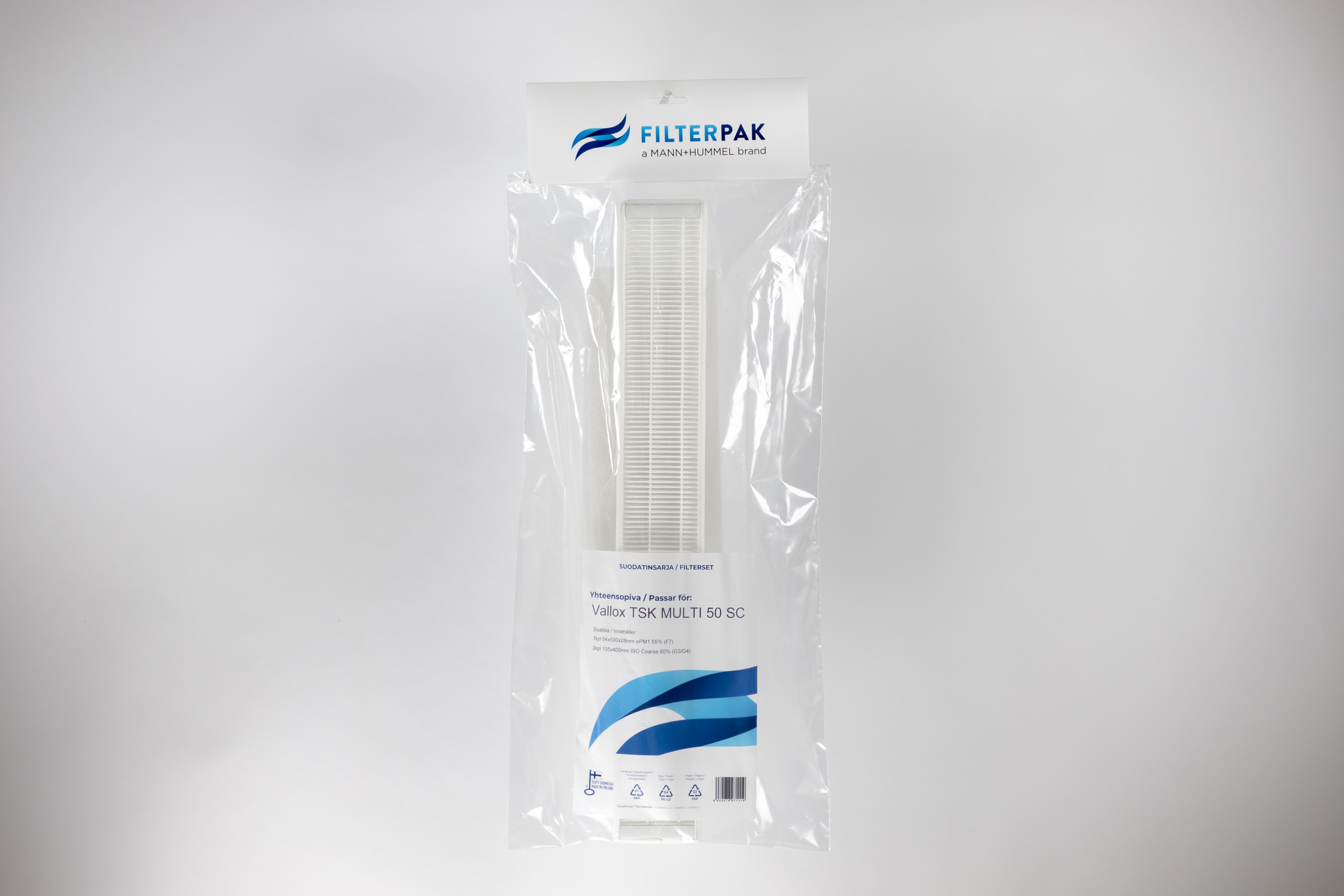 SUODATINPAKKAUS FILTERPAK VALLOX TSK MULTI 50 SC NRO 19