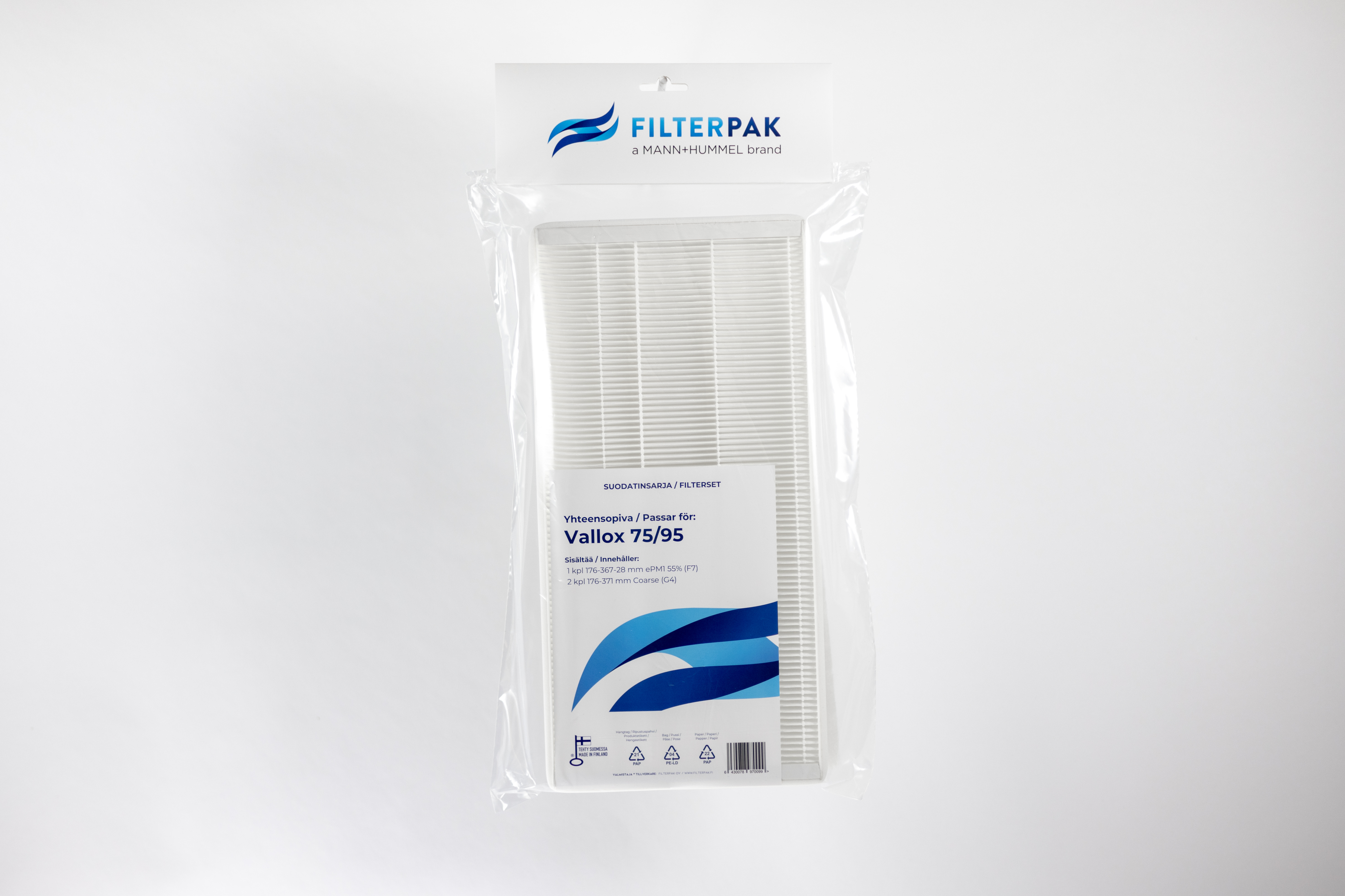 FILTER PACK FILTERPAK VALLOX 75/95 NRO 12
