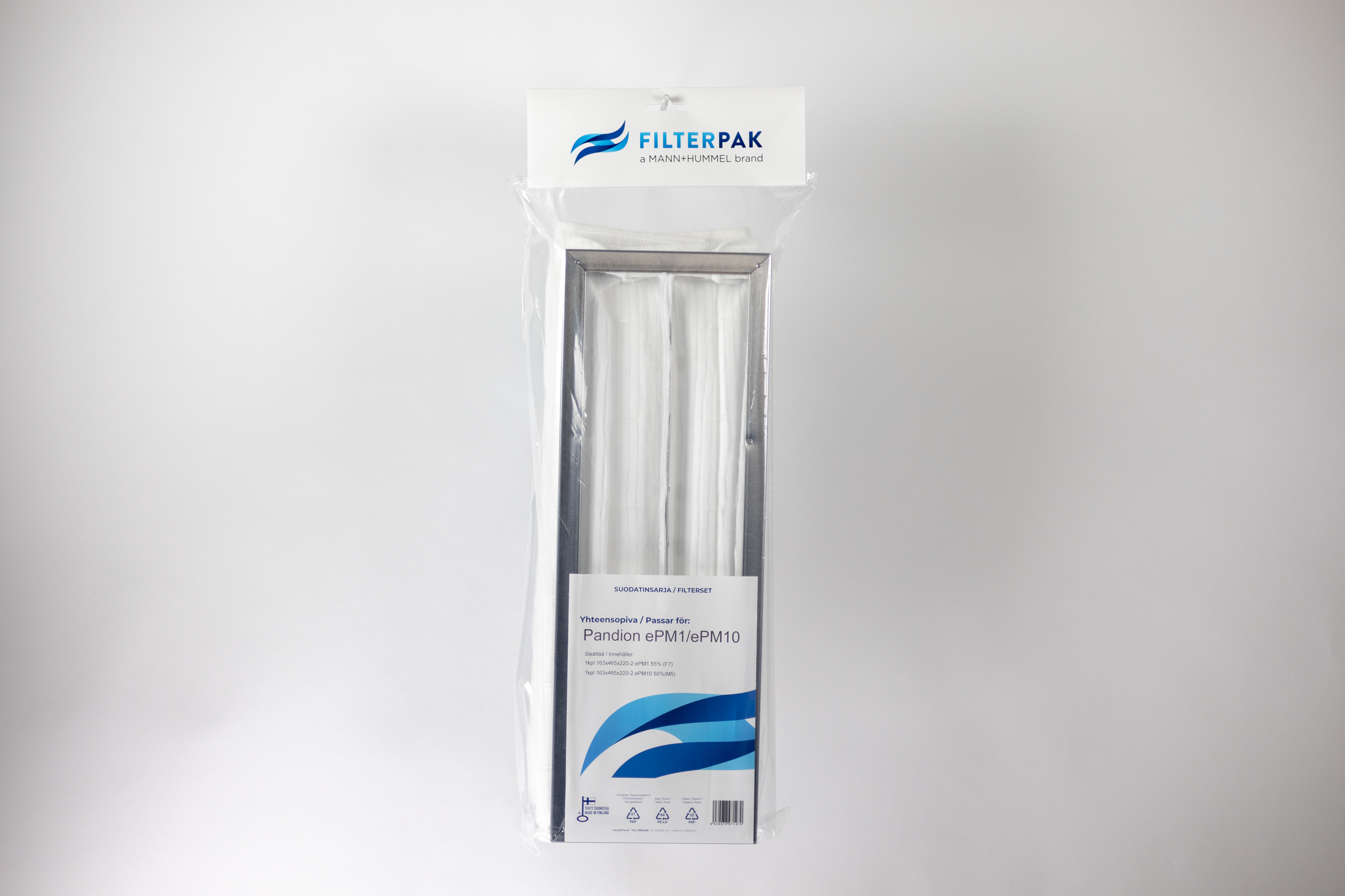 SUODATINPAKKAUS FILTERPAK ENERVENT PANDION ePM1/ePM10