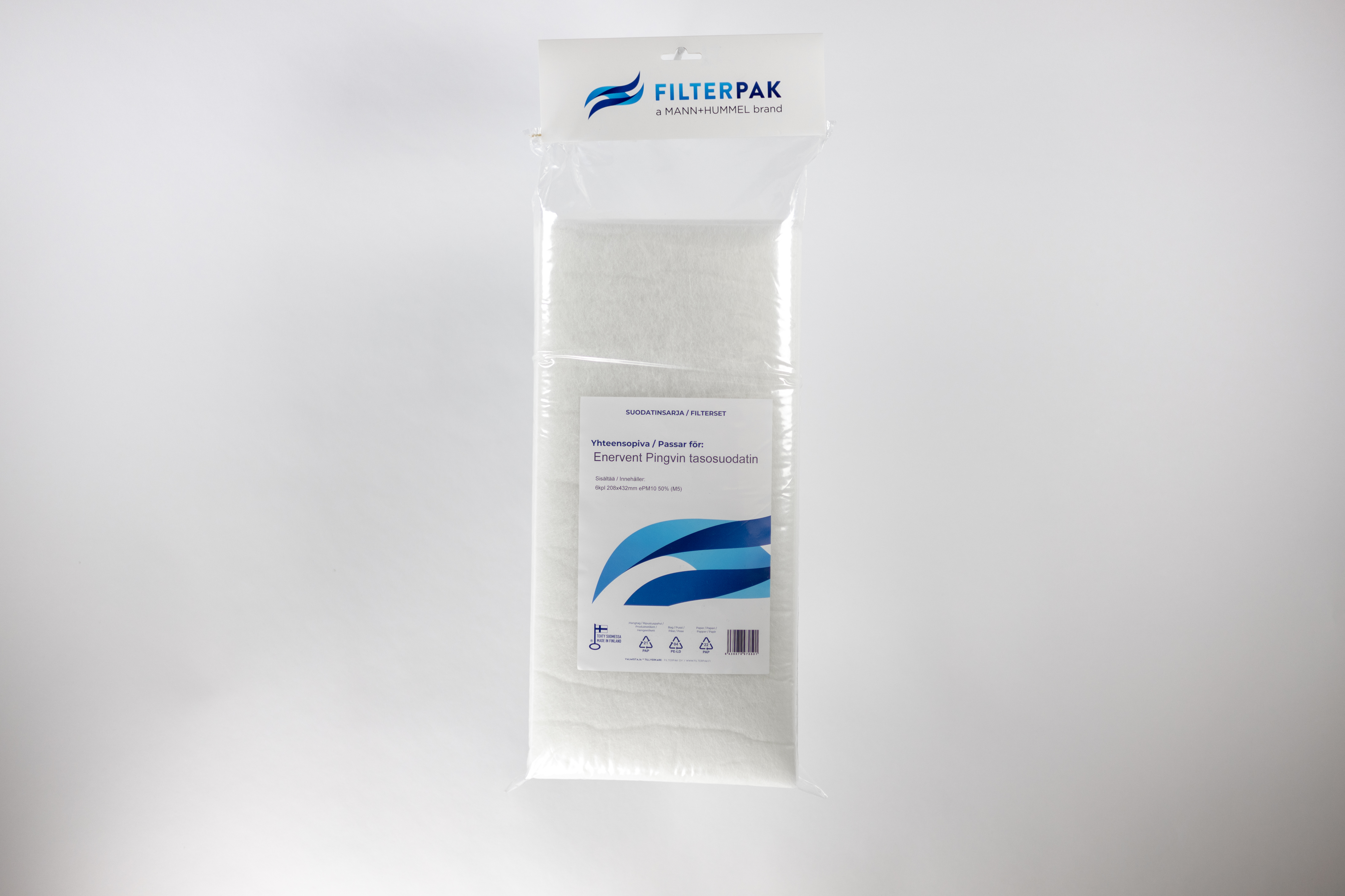 SUODATINPAKKAUS FILTERPAK ENERVENT PINGVIN SUODATIN M5