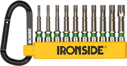 BIT SATS IRONSIDE 50MM TORX KARBINHAKE KLÄMMA 10-DEL