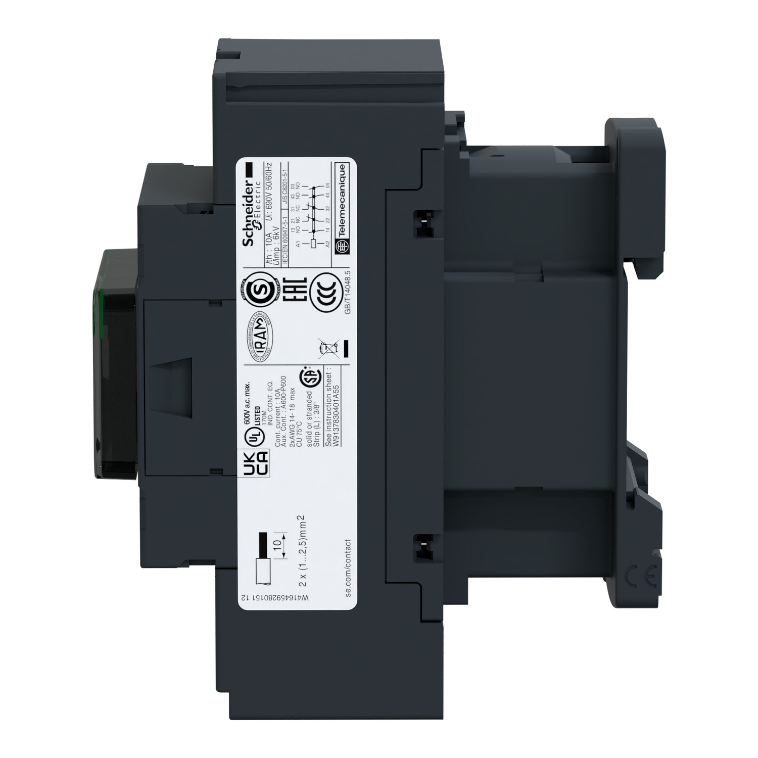 schneider electric Hjälp kontaktor cad323jd