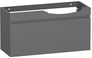 polaria Laval 900 right grey wash basin cabinet