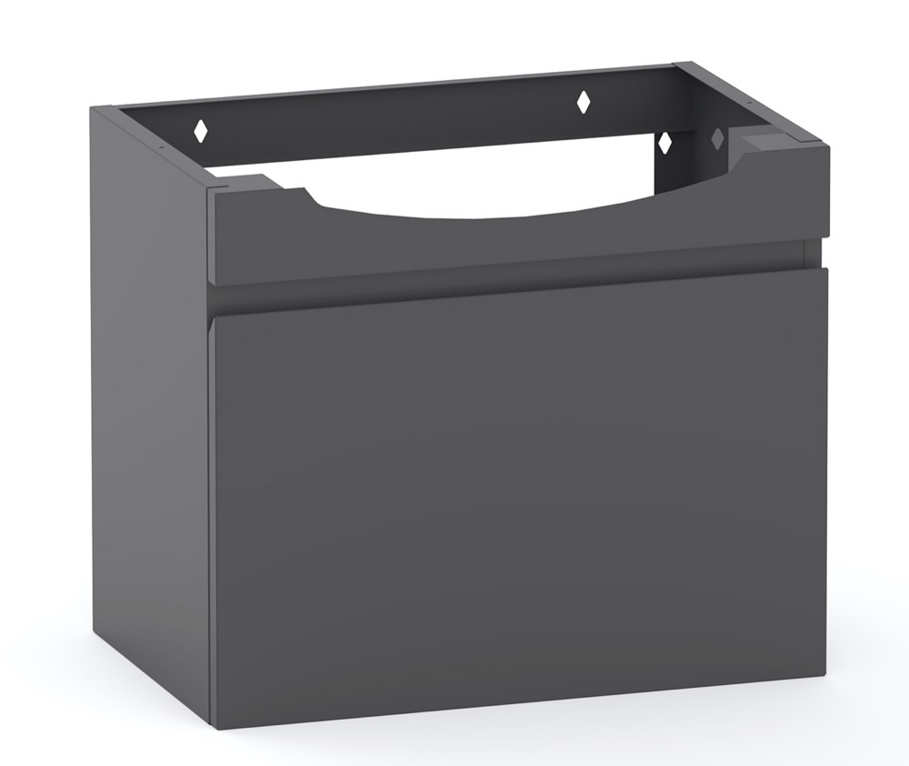 polaria Basin cabinet laval 550 grey wash basin cabinet