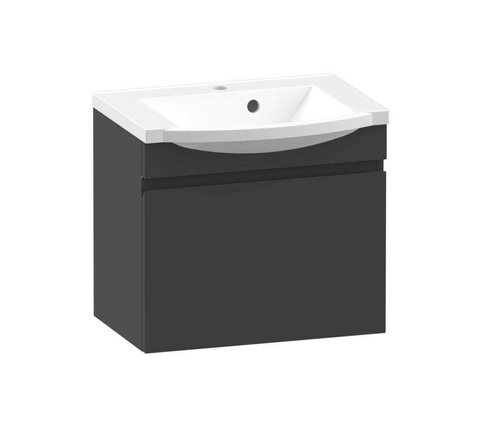 polaria Basin cabinet laval 550 grey wash basin cabinet