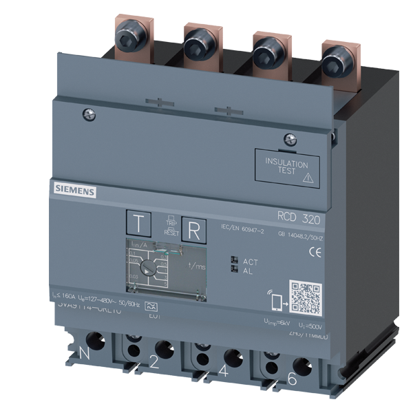 JORDFEIL RCD320, 4POL F. 3VA11,MOMENTAN