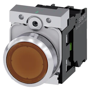 siemens Komp. ill t.knapp ravgul 24v