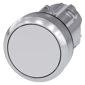 siemens Trykknapphode hvit-metall
