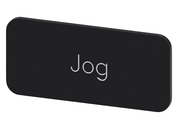 SVART ETIKETT, SKRIFT: JOG