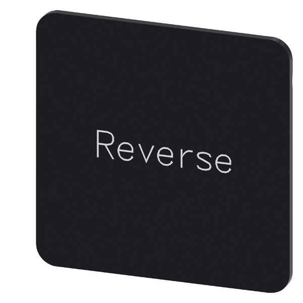 SVART ETIKETT, SKRIFT:REVERSE