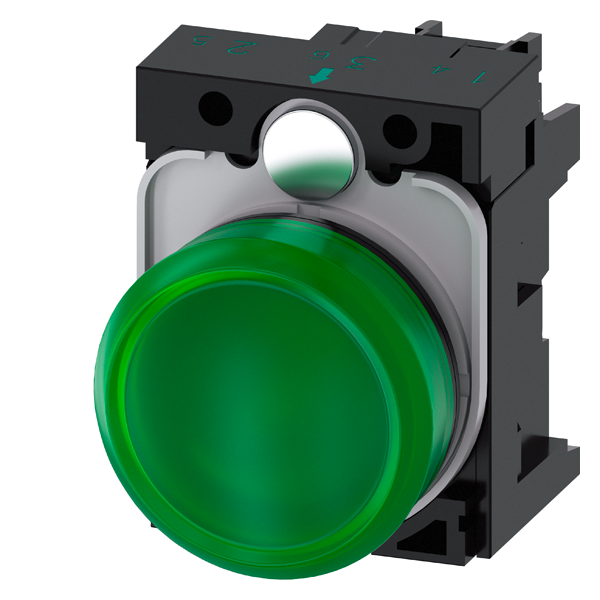 SIGNALLAMPE GRØNN LED 24VAC/DC