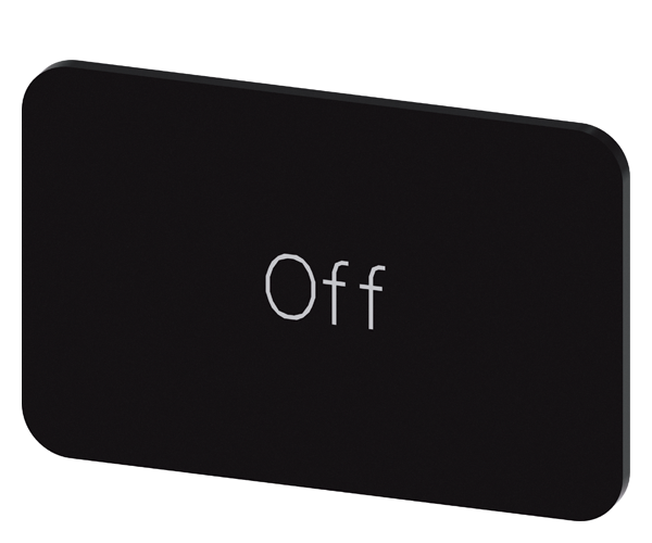 SVART ETIKETT, SKRIFT:OFF