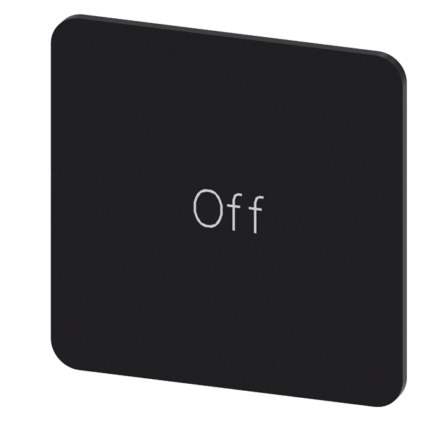 SVART ETIKETT, SKRIFT:OFF
