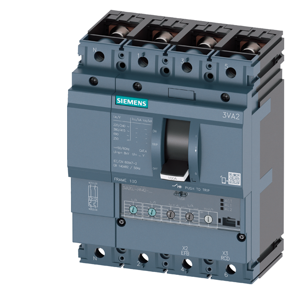 EFFEKTBRYTER 3VA20 25A 4P 55KA ETU350 B