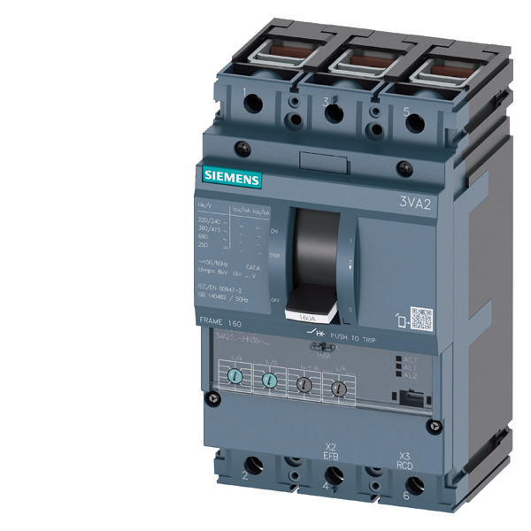 EFFEKTBRYTER 3VA21 63A 3P 55KA ETU350 R