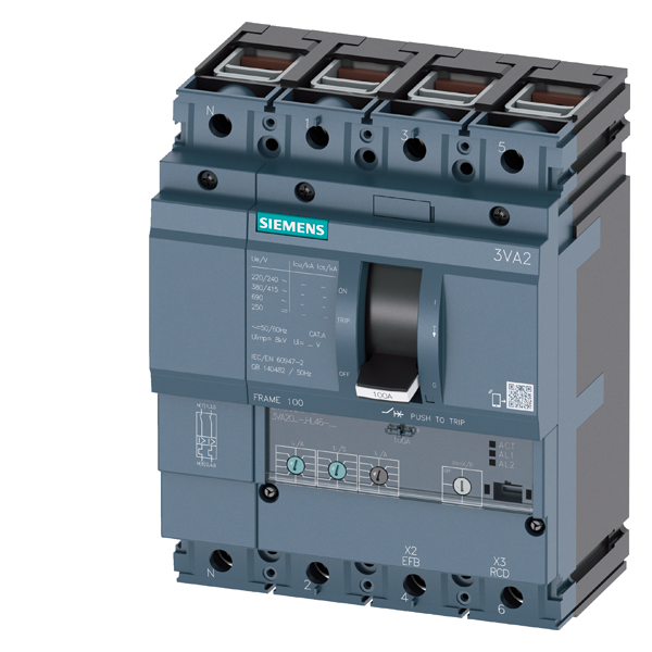 EFFEKTBRYTER 3VA20 25A 4P 55KA ETU320 R