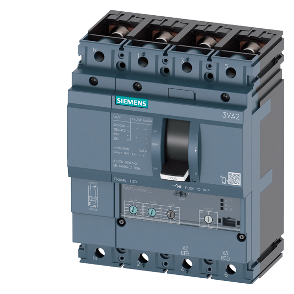 EFFEKTBRYTER 3VA20 25A 4P 55KA ETU320 B