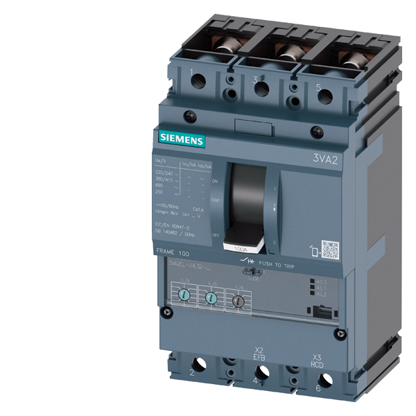 EFFEKTBRYTER 3VA20 25A 3P 55KA ETU320 B