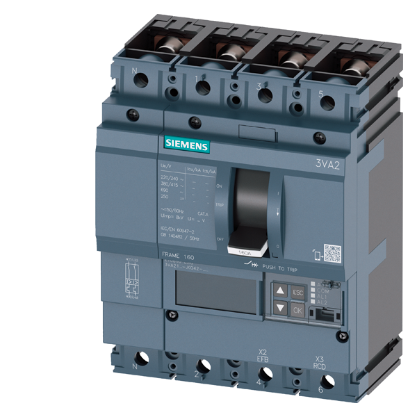 EFFEKTBRYTER 3VA21 25A 4P 55KA ETU550 B