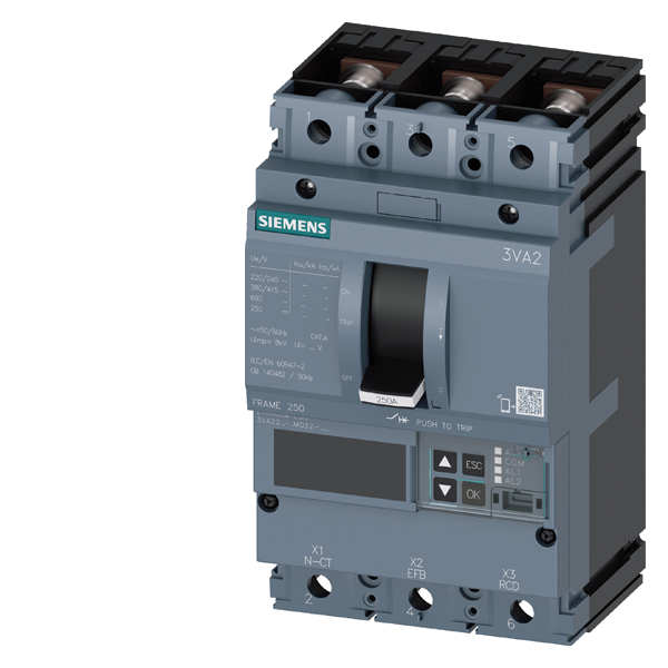 EFFEKTBRYTER 3VA22 160A 3P 55KA ETU850 B