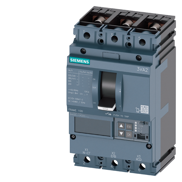 EFFEKTBRYTER 3VA20 25A 3P 55KA ETU850 B