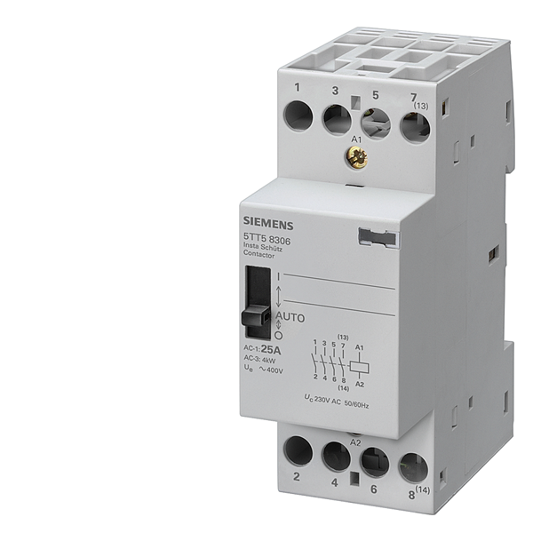 KONTAKTOR 0/1/A 3NO+1NC 24V25A