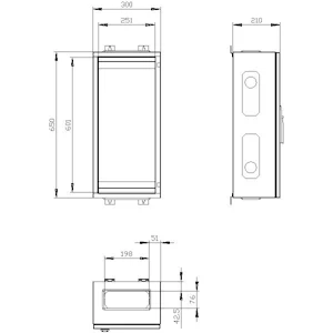 siemens Veggskap a400,ip43,sc2,h650,b300,d210