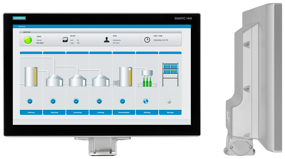 Monitor, Pidestall, 22", 24VDC