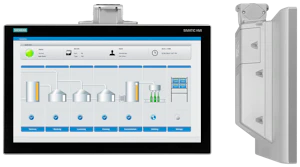 siemens Monitor, svingarm u/kn, 19", 24vdc