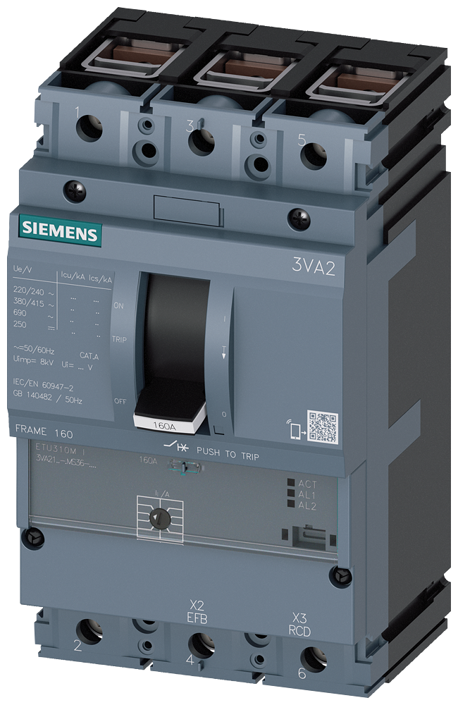 EFFEKTBRYTER 3VA21 ETU310M 3P 25A BOX