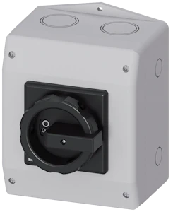 siemens Sikkerhetsbryter 3-p 63a ip65,sort