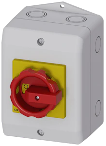 siemens Sikkerhetsbryter 3-p 25a ip65,r/g